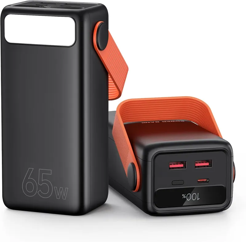 Bextoo Laptop Power Bank 60,000 mAh 65 W – Black / orange handle